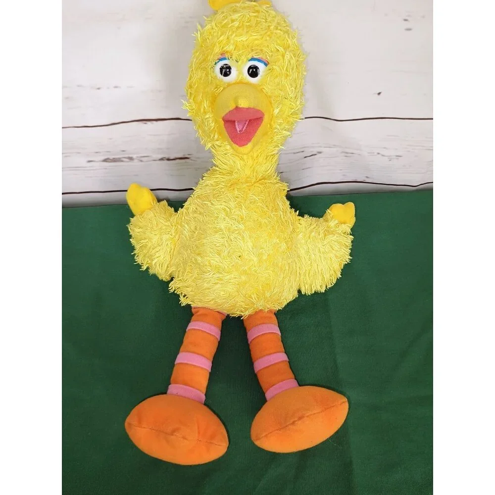 Sesame Street Big Bird Plush Toy Yellow‎ & Orange Soft Stuffed Animal For Kids